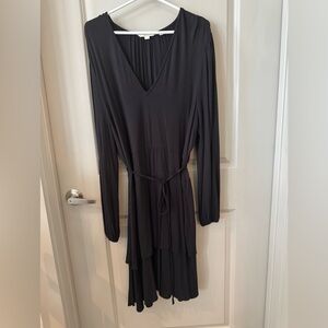 Boden Charcoal Long Sleeve Dress